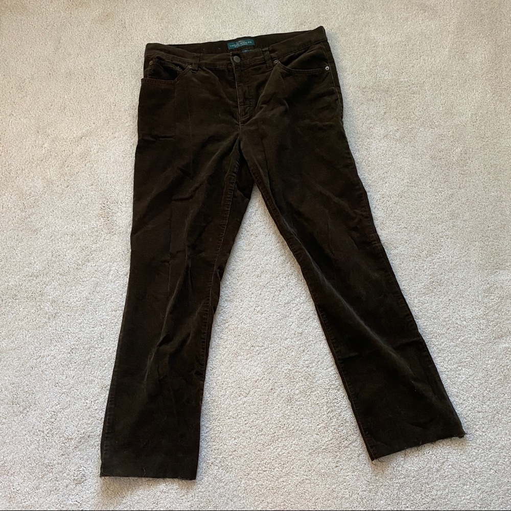 Ralph Lauren Classic Straight brown corduroy pants size 12